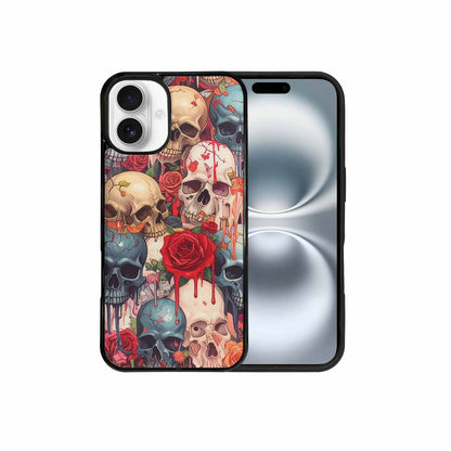 iPhone 16 Plus Case — Skulls And Roses Skulls And Roses, Personalized Phone Case