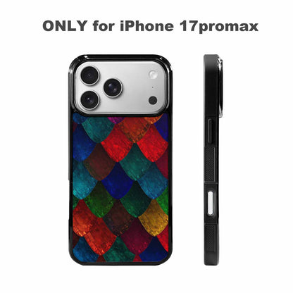iPhone 17 Pro Max Case — Snake Print Dark Seamless Animal Print, Customized Protective Case