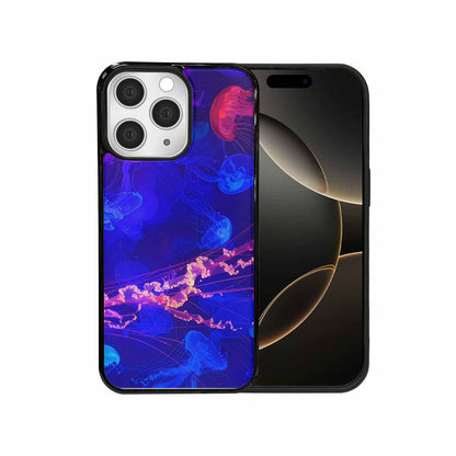 iPhone 15 Pro Max Case — Jellyfish Glow Jellyfish Glow Pattern Hundreds, Original Design Phone Case
