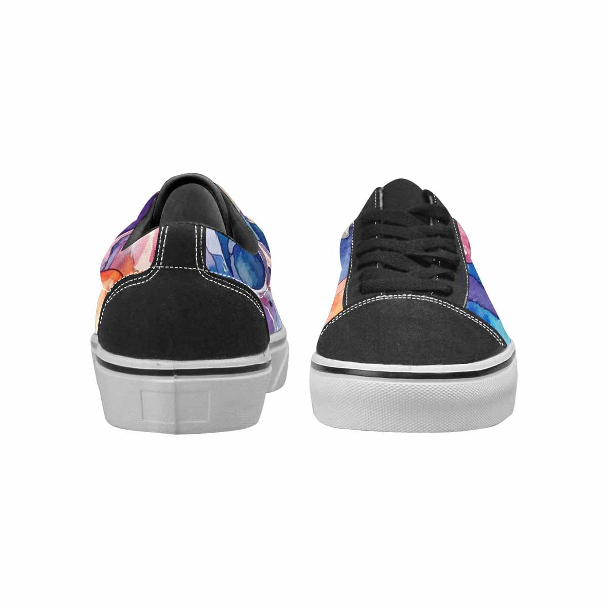 WOMEN'S Kulls - Watercolor Canvas Lace-Up Y2K Custom Shoes