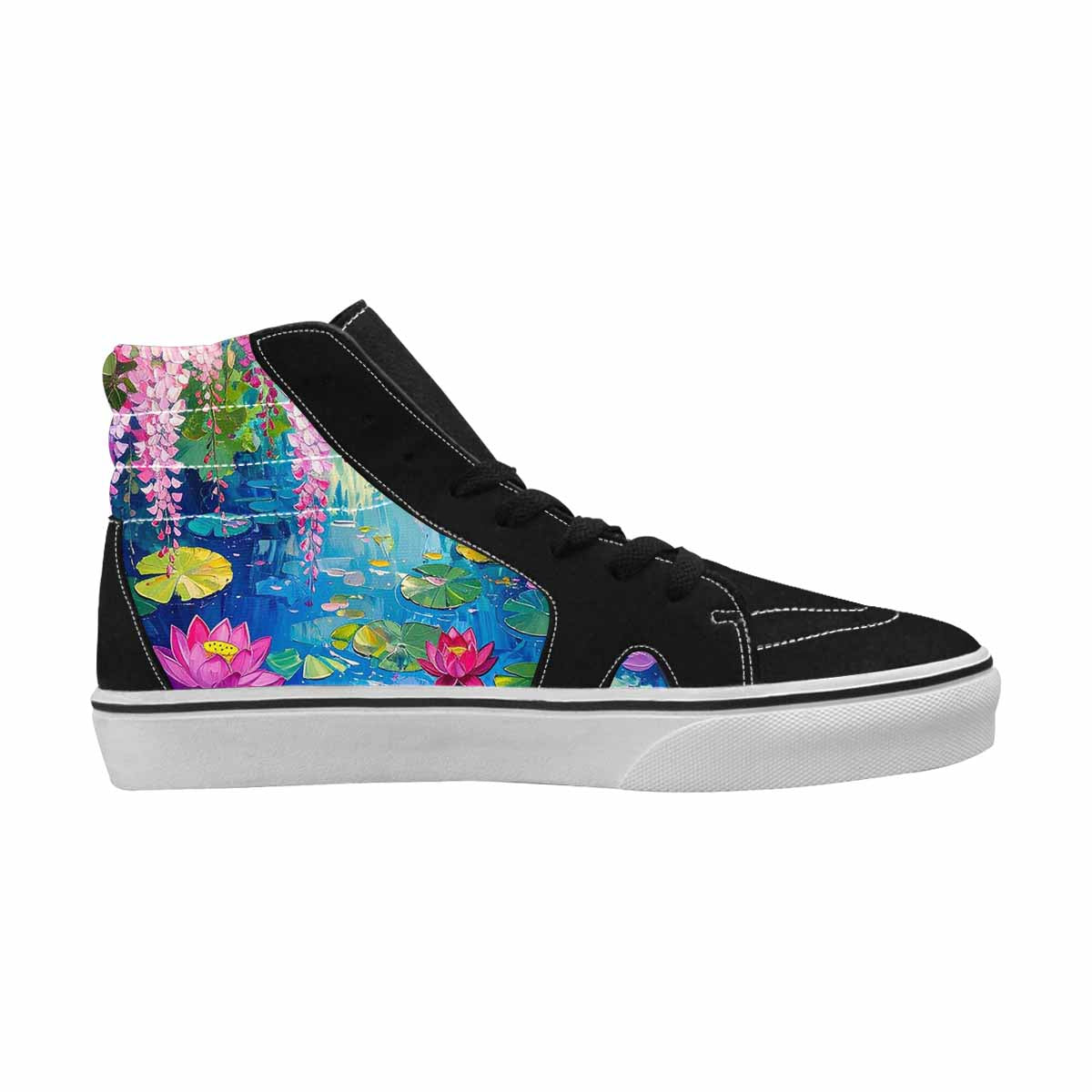 MEN'S Full Color Vibrant Monet High Top Canvas Surreal Shoes