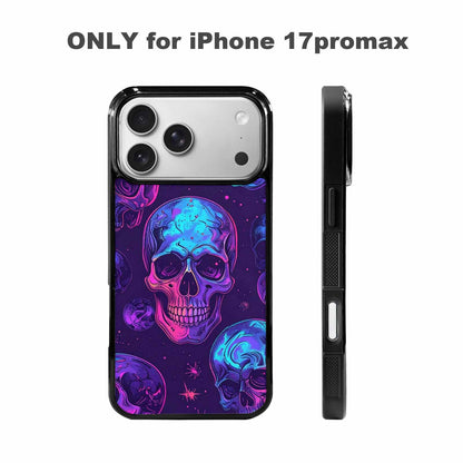 iPhone 17 Pro Max Case — Galaxy Skulls Art Seamless Gothic Skulls, Custom Art Phone Cover