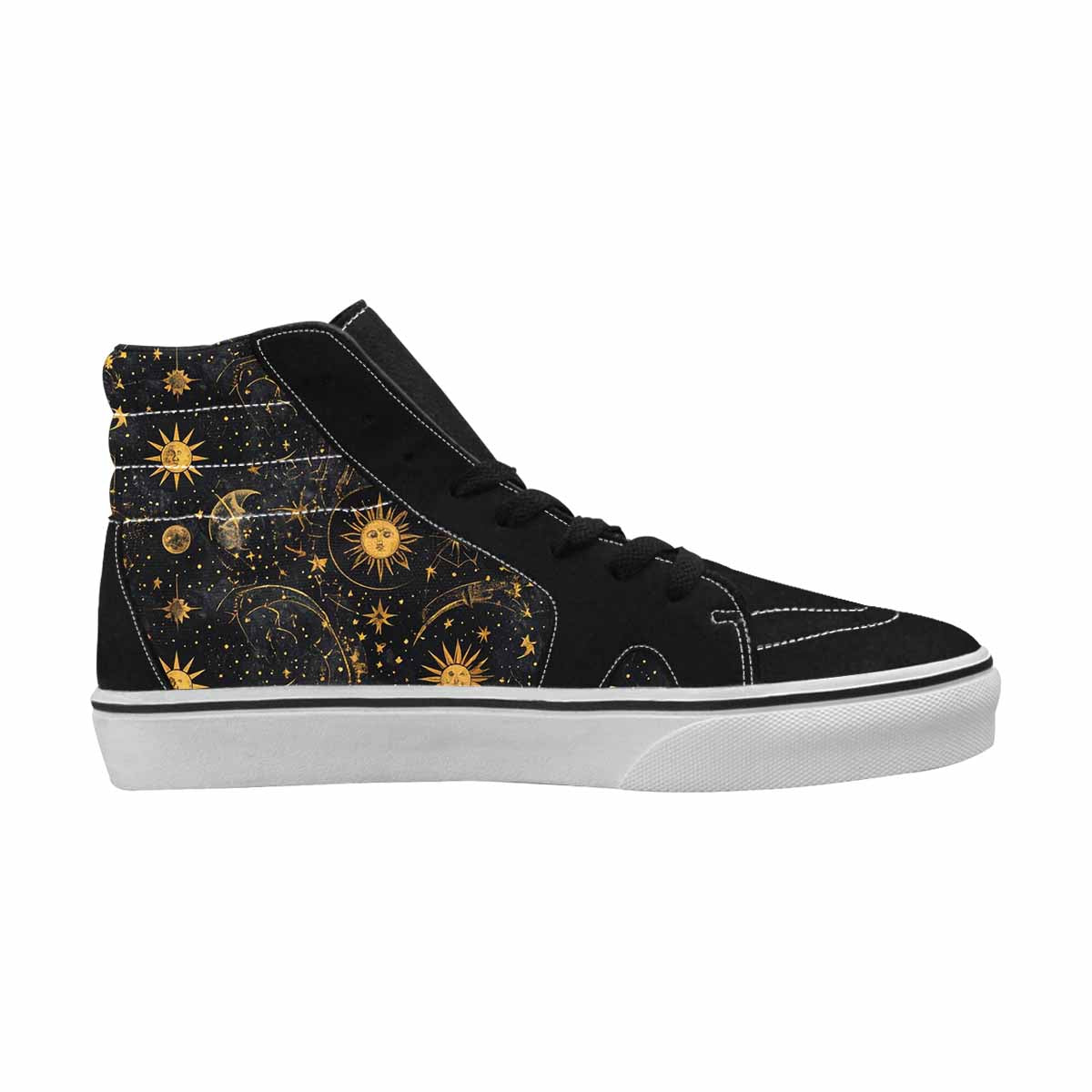WOMEN'S Zodiac Constellation Star High Top Canvas Surreal Custom Sneakers