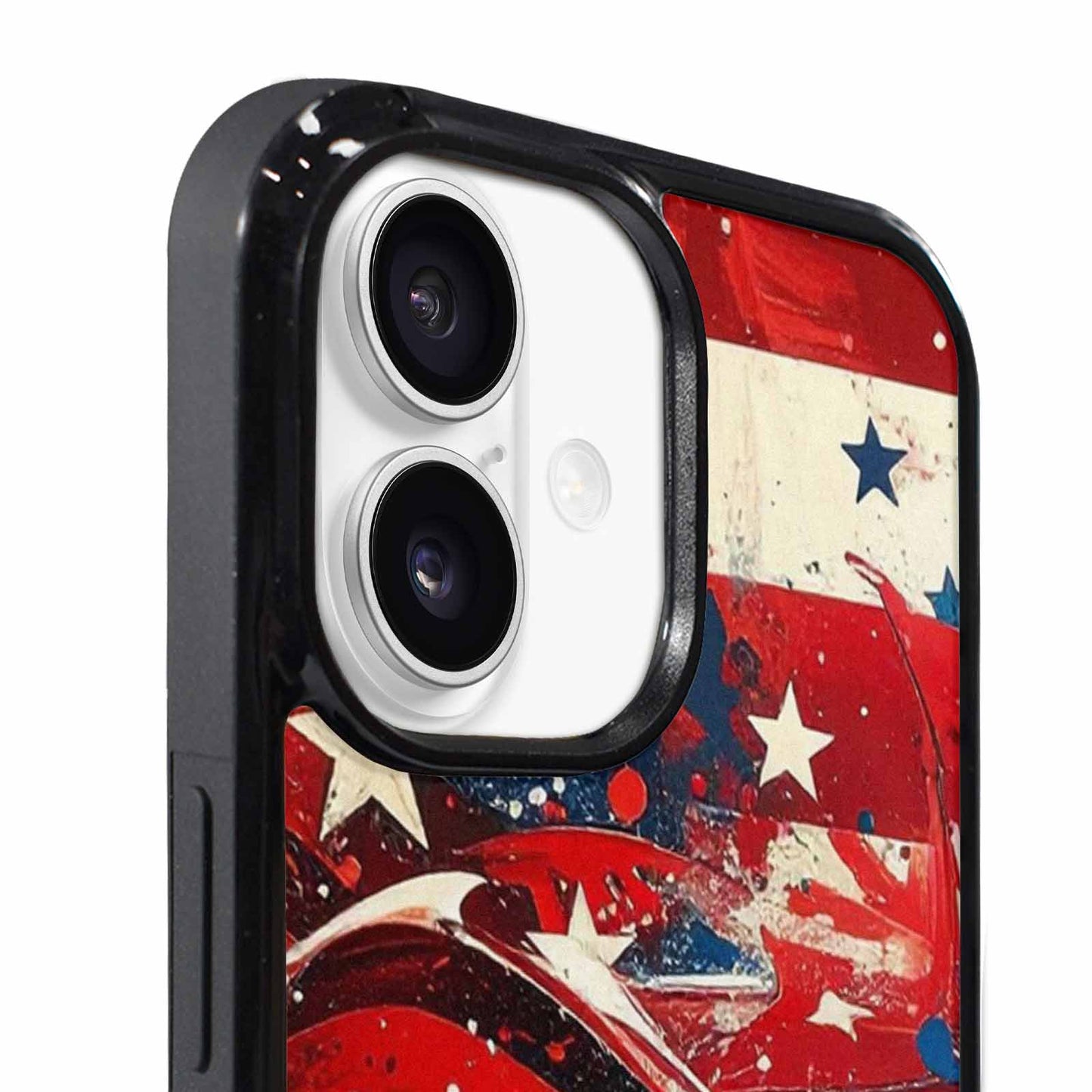 iPhone 17 Case — Patriotic Stars And Stripes Galaxy Space, Custom Made Phone Cover