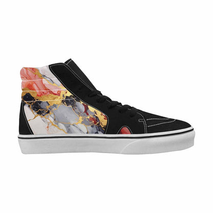 MEN'S Marble Vein High Top Canvas Dreamlike Custom Shoes