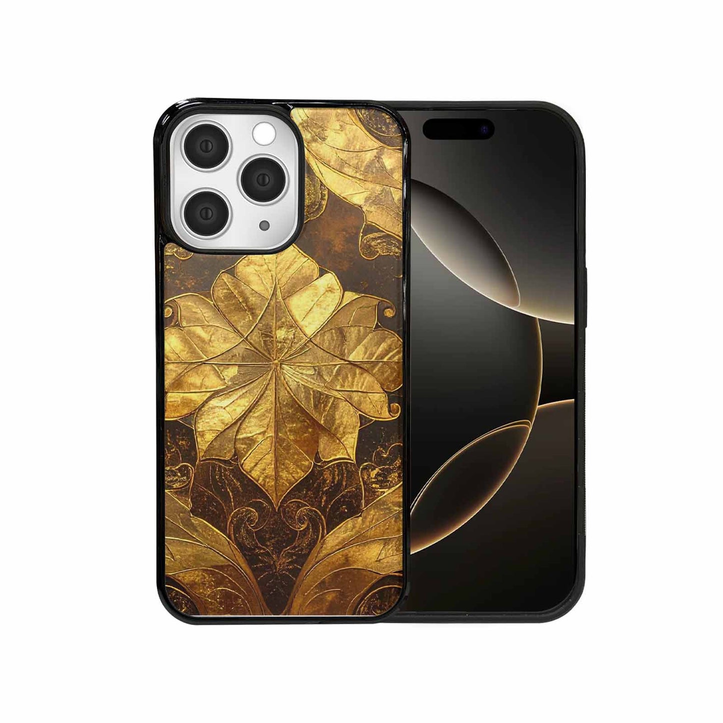 iPhone 15 Pro Max Case — Klimt Gold Leaf Artwork Pattern, Custom Designed Case Cover