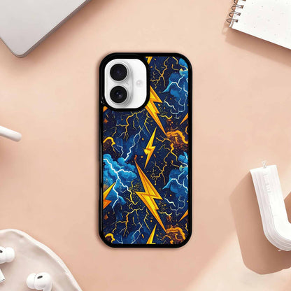 iPhone 17 Case — Small Lightning Bolt Randomly Original Art, Custom Designed Case Cover