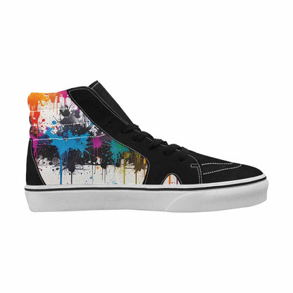 MEN'S Paint Splatter High Top Canvas Cottagecore Shoes