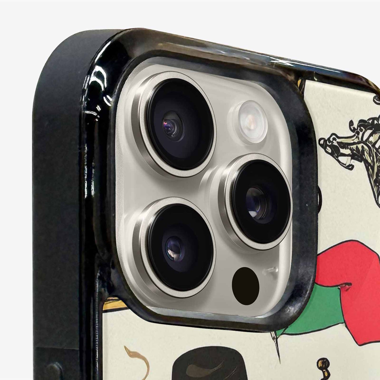iPhone 16 Pro Case — Noir Spy Silhouette Pen Ink Noir, Custom Designed Case Cover