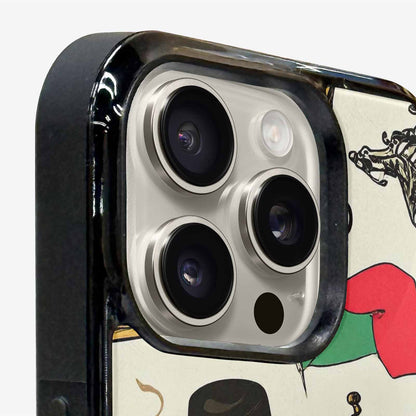 iPhone 16 Pro Case — Noir Spy Silhouette Pen Ink Noir, Custom Designed Case Cover