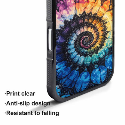 iPhone 17 Pro Max Case — Tie Dye Swirls (black Tie Dye, Custom Print Case Cover