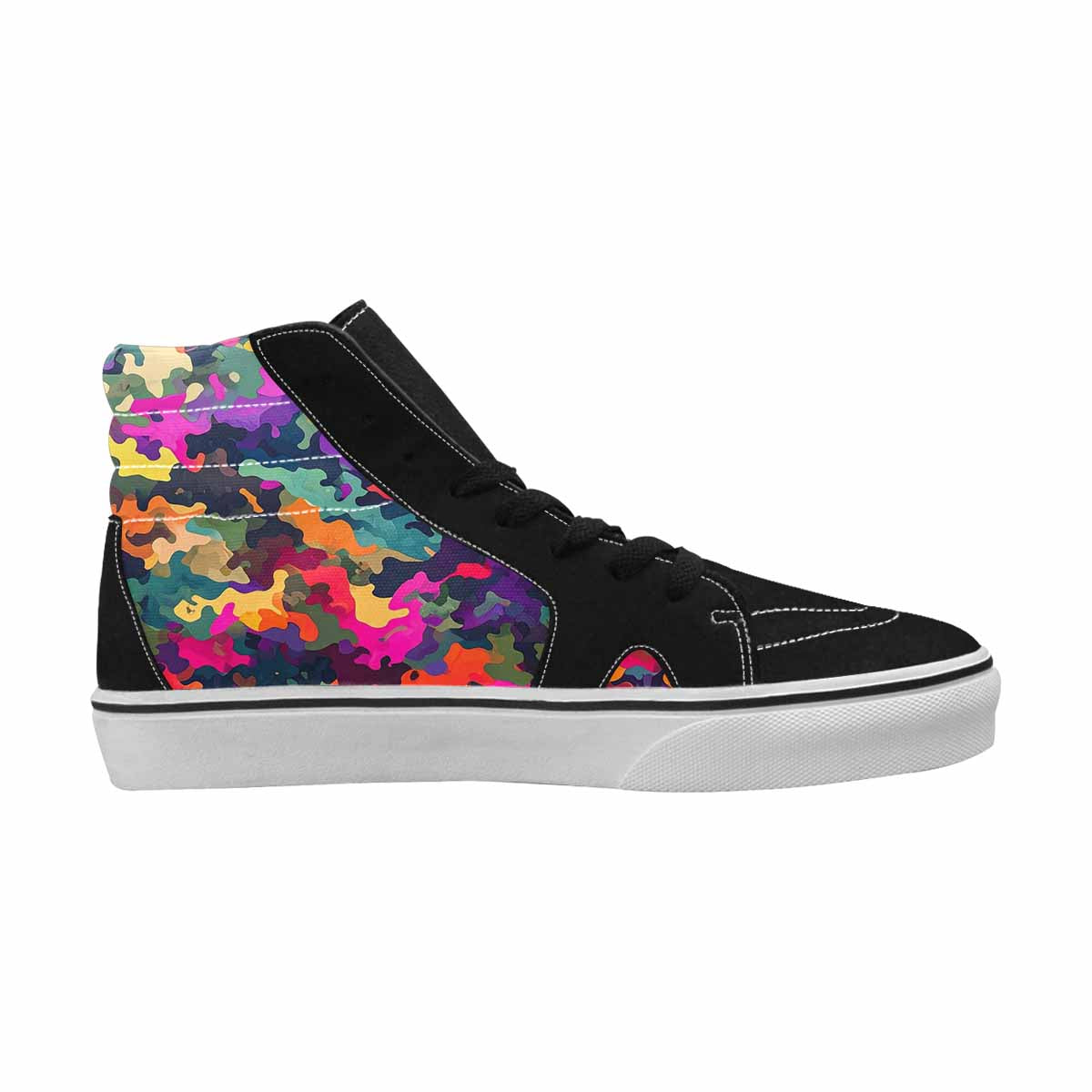 MEN'S Military Camouflage Blotch High Top Canvas Cottagecore Custom Sneakers