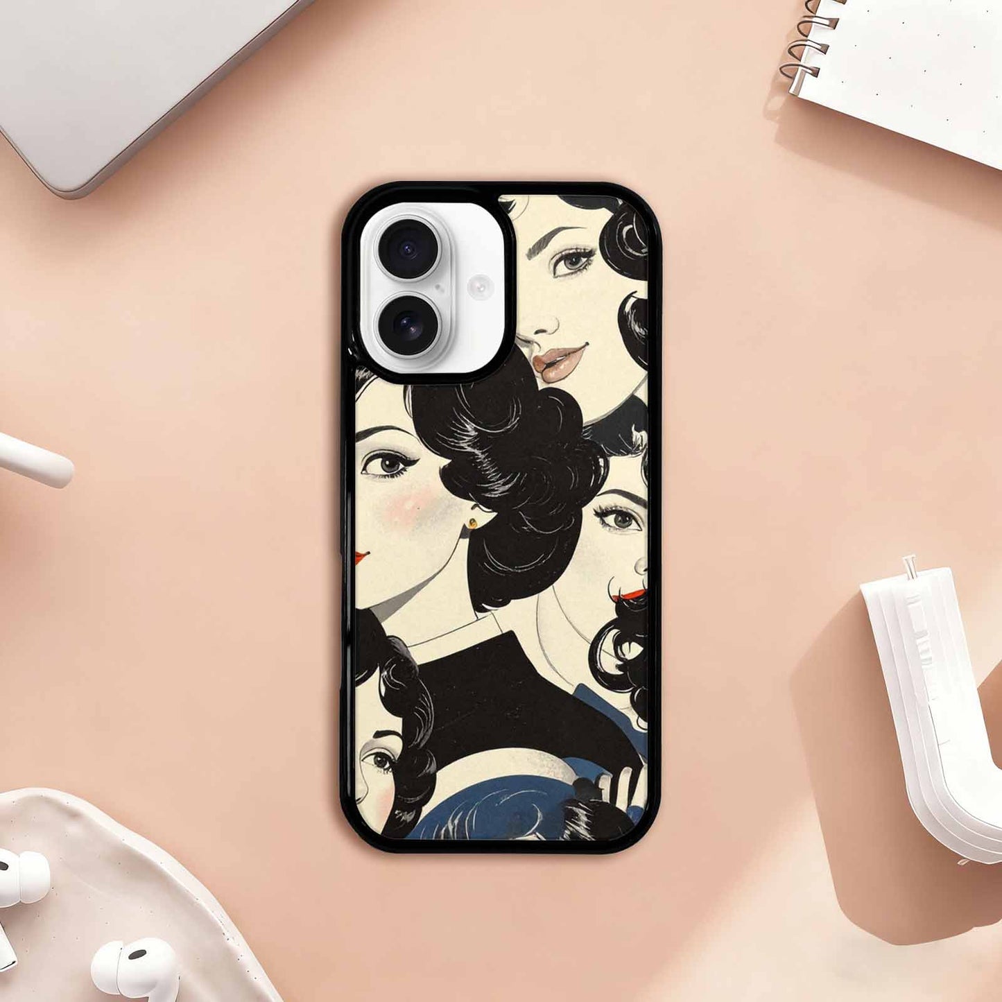 iPhone 17 Case — Seamless Repeating Pattern Of Retro Vintage, Original Design Phone Case
