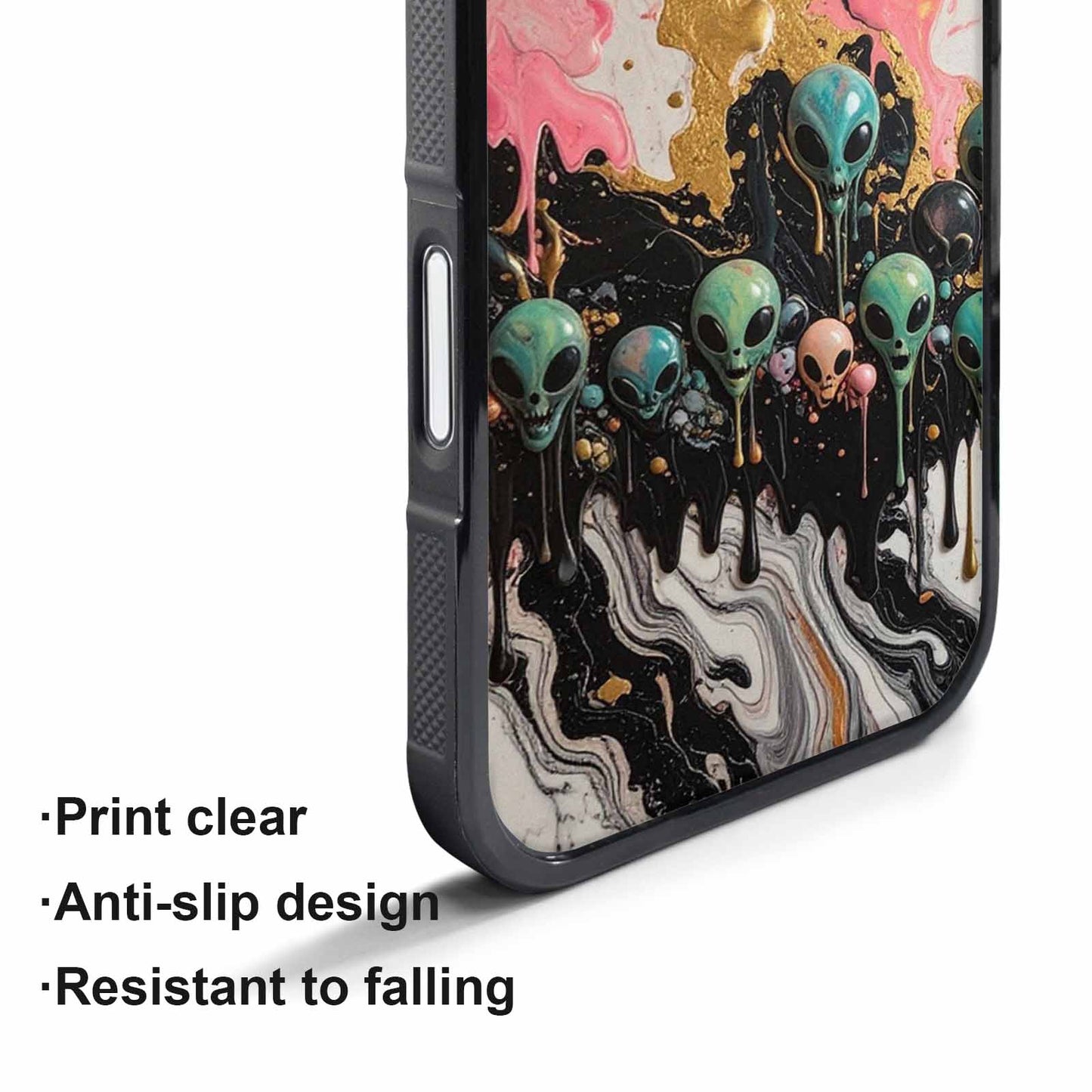 iPhone 17 Pro Case — Aliens Marblemelting Aliens Pa Ciq Alien, Unique Phone Case Design