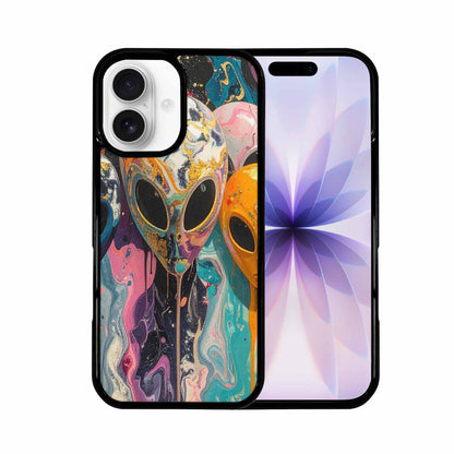 iPhone 17 Case — Aliens Marblealiens Pattern Alien Scifi, Custom Print Case Cover