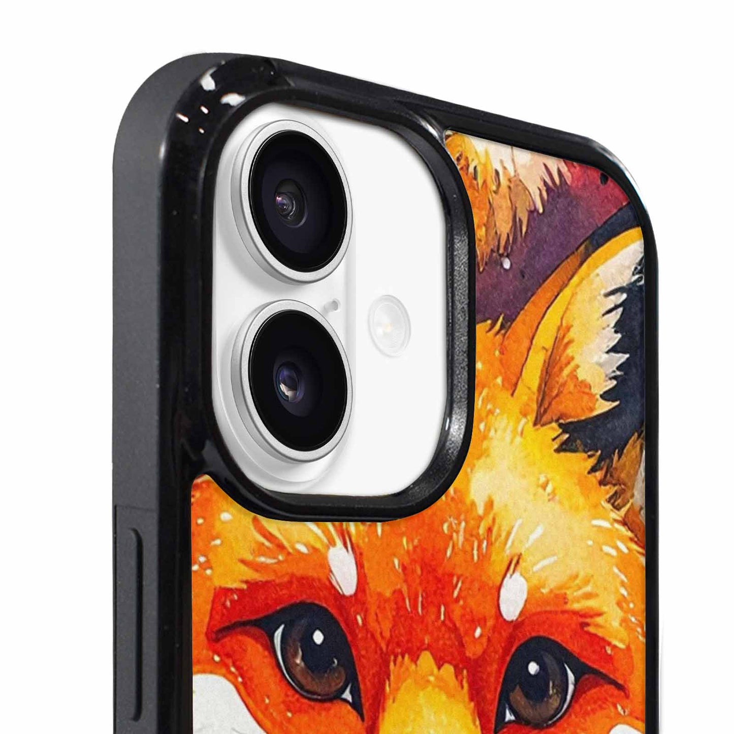 iPhone 17 Case — Watercolor Kawaii Fox Watercolor Abstract, Personalized Phone Case