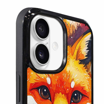 iPhone 17 Case — Watercolor Kawaii Fox Watercolor Abstract, Personalized Phone Case