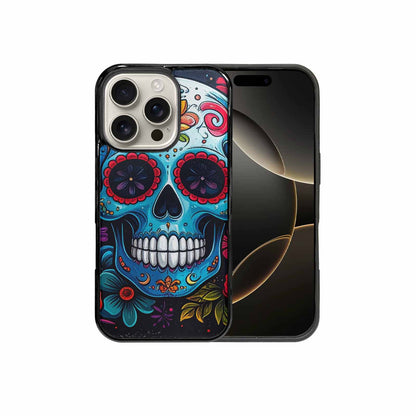 iPhone 16 Pro Case — Graffiti Skull Art Seamless Pattern Vibrant, Custom Art Phone Cover
