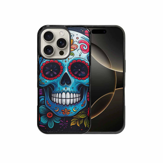 iPhone 16 Pro Case — Graffiti Skull Art Seamless Pattern Vibrant, Custom Art Phone Cover