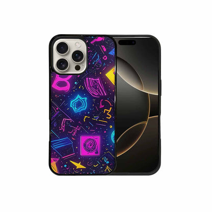 iPhone 16 Pro Max Case — 80s Retro Motif 80s Retro Motifs, Custom Art Phone Cover
