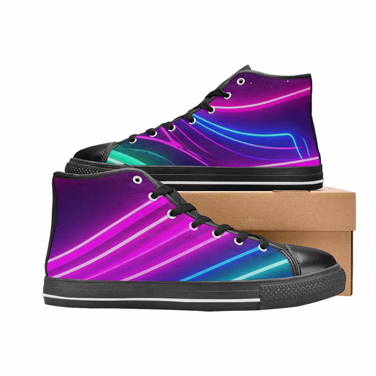 WOMEN'S 80S Neon Cartoon High Top Canvas Dreamcore Shoes