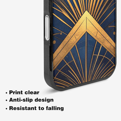 iPhone 16 Plus Case — Art Deco Illustration Pattern, Custom Art Phone Cover