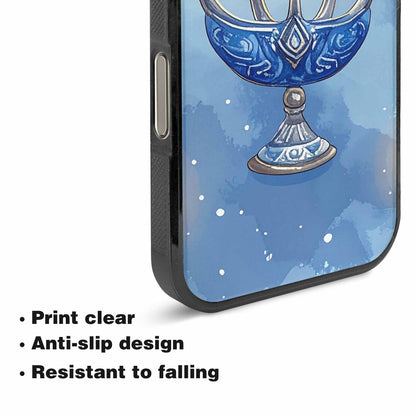 iPhone 16 Pro Max Case — Hanukkah Menorah Pattern Seamless Repeat Jewish, Custom Phone Case