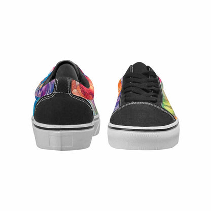 WOMEN'S Mushrooms  Tie Dye Lace-Up Canvas Wallpaper Art Custom Sneakers