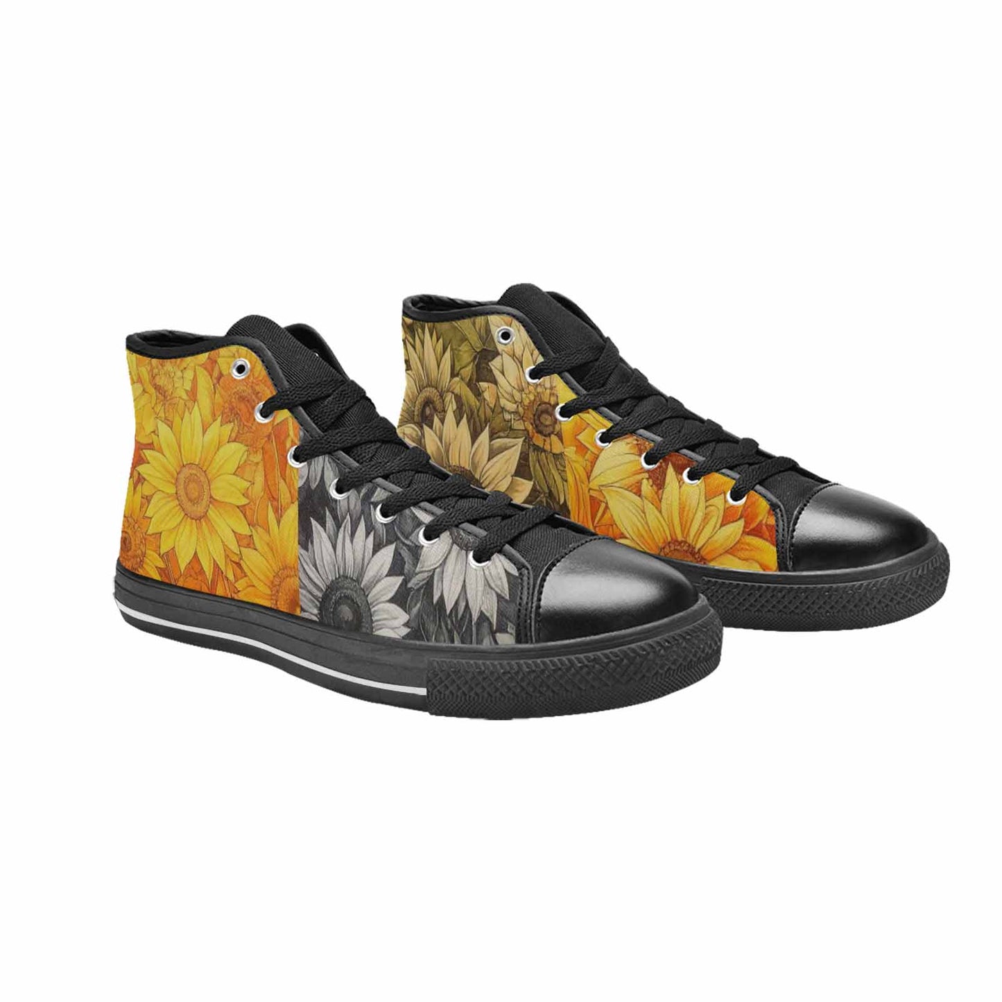MEN'S Blend Melt Them High Top Canvas Neon Fantasy Shoes