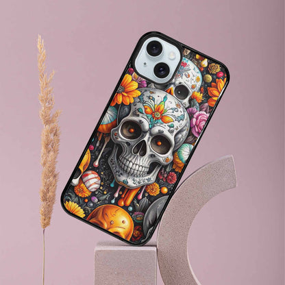 iPhone 15 Plus Case — Greyscale Black And White Dark Black, Unique Phone Case Design