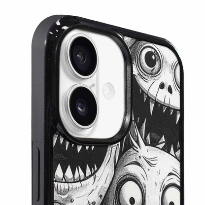 iPhone 17 Case — Black And White Monster Original Art, Custom Phone Case