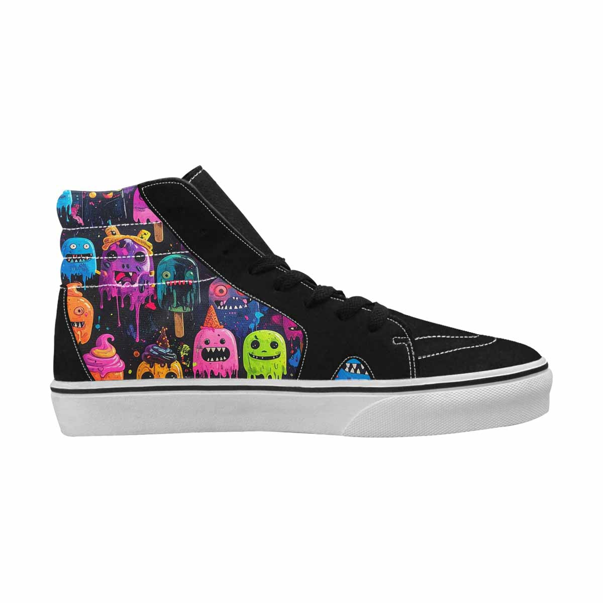 MEN'S Ice Cream Monsters  High Top Canvas Dreamcore Custom Shoes