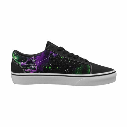 WOMEN'S Galaxy Nebula Lace-Up Canvas Vivid Custom Sneakers