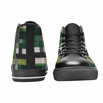 MEN'S Aromantic Flag Color High Top Canvas Dreamcore Custom Sneakers