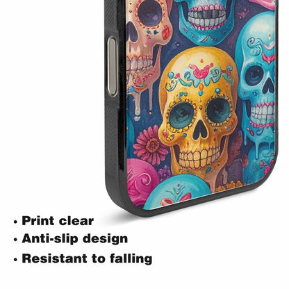 iPhone 15 Pro Max Case — Sugar Skullsmelting Sugar Skulls, Custom Printed Phone Case