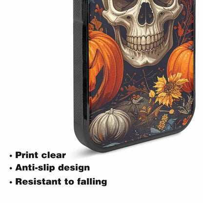 iPhone 15 Case — Halloween Skulls Pumpkins Custom, Unique Phone Case Design