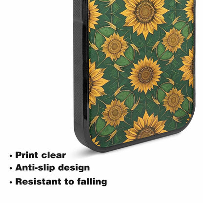 iPhone 15 Plus Case — Sunflower Mandala Kaleidoscope, Customized Protective Case