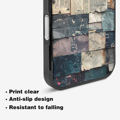 iPhone 16 Plus Case — Distressed Grunge Texture Pattern Hundreds Of, Custom Made Phone Cover