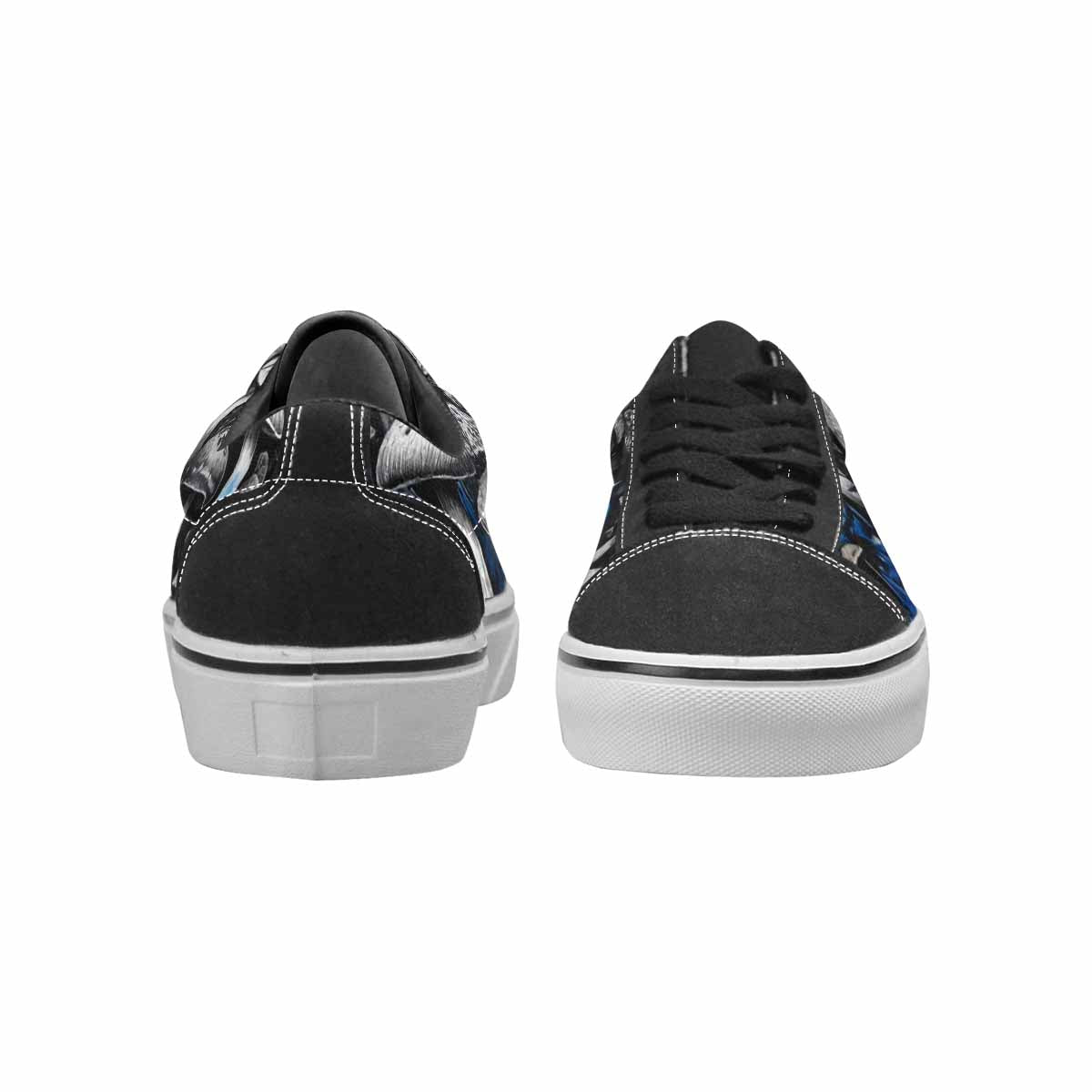 WOMEN'S Mushrooms (general) Lace-Up Canvas Melting Art Sneakers