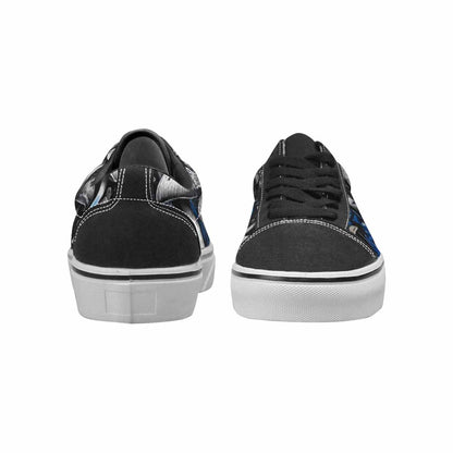 WOMEN'S Mushrooms (general) Lace-Up Canvas Melting Art Sneakers
