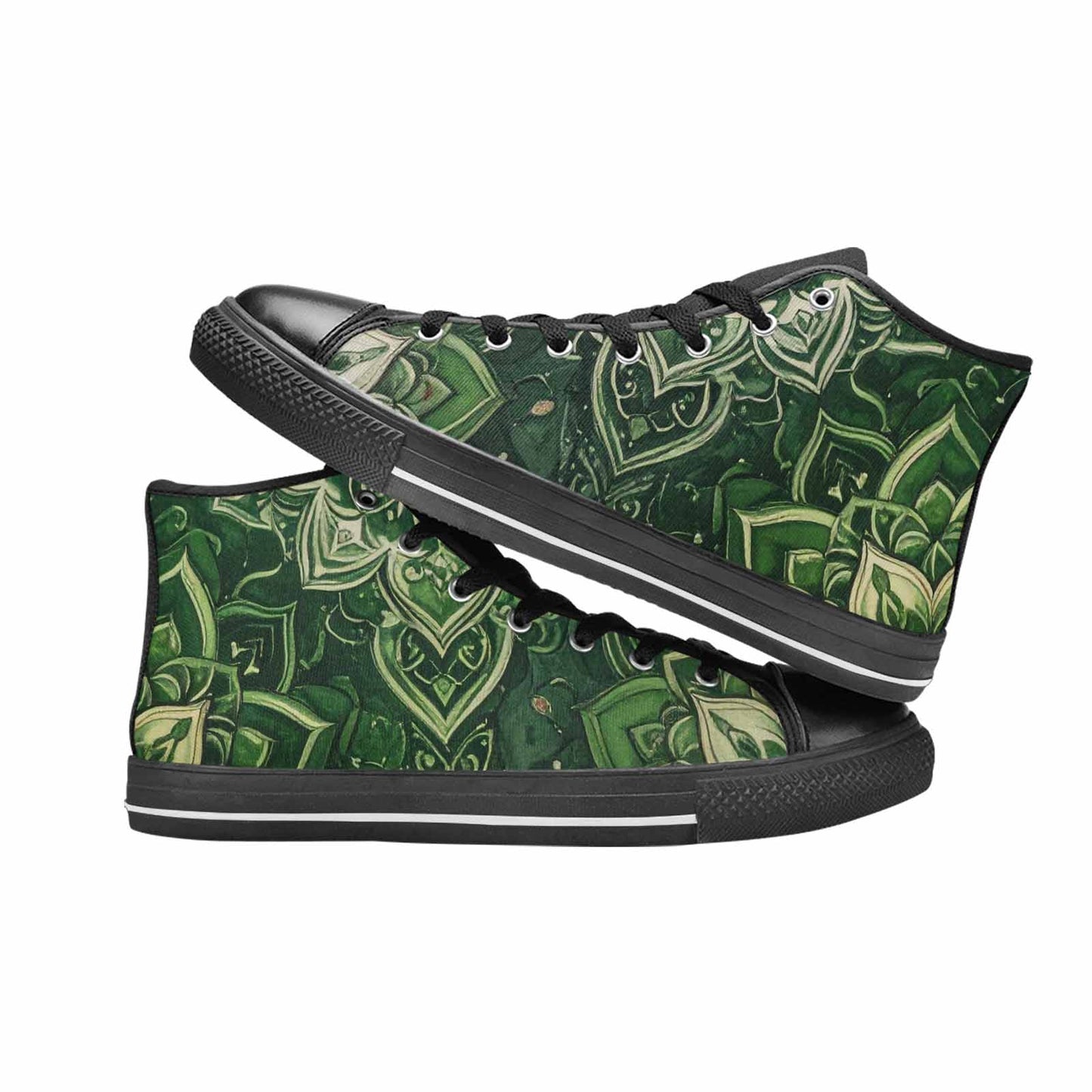 MEN'S Mandala High Top Canvas Surreal Custom Shoes
