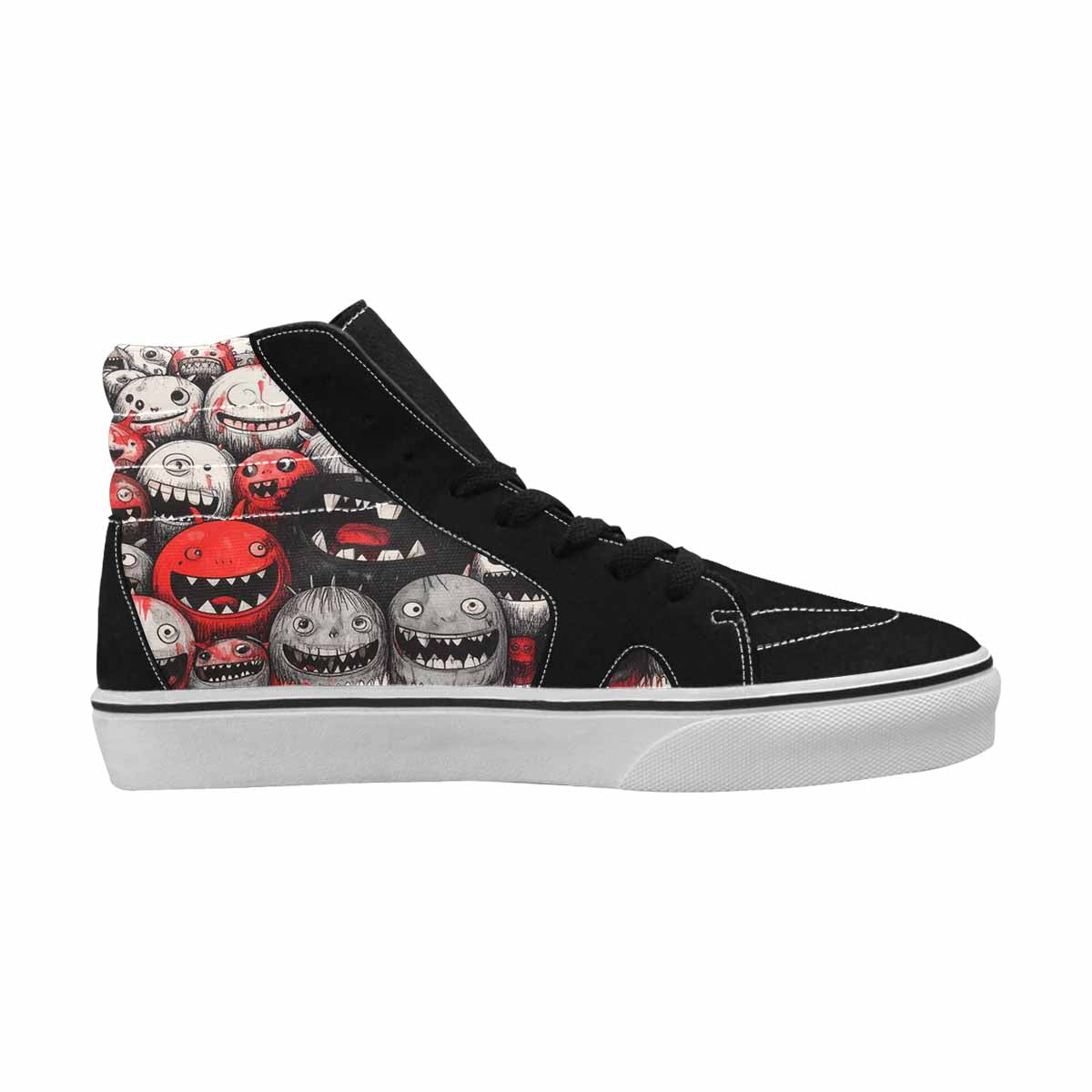 MEN'S Monsters (general) High Top Canvas Melting Art Custom Sneakers
