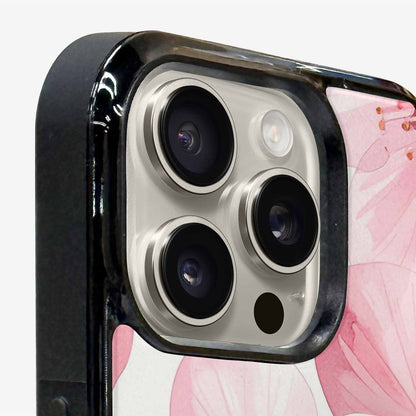 iPhone 16 Pro Case — Japanese Cherry Blossom Pattern Sakura Flowers, Unique Phone Case Design