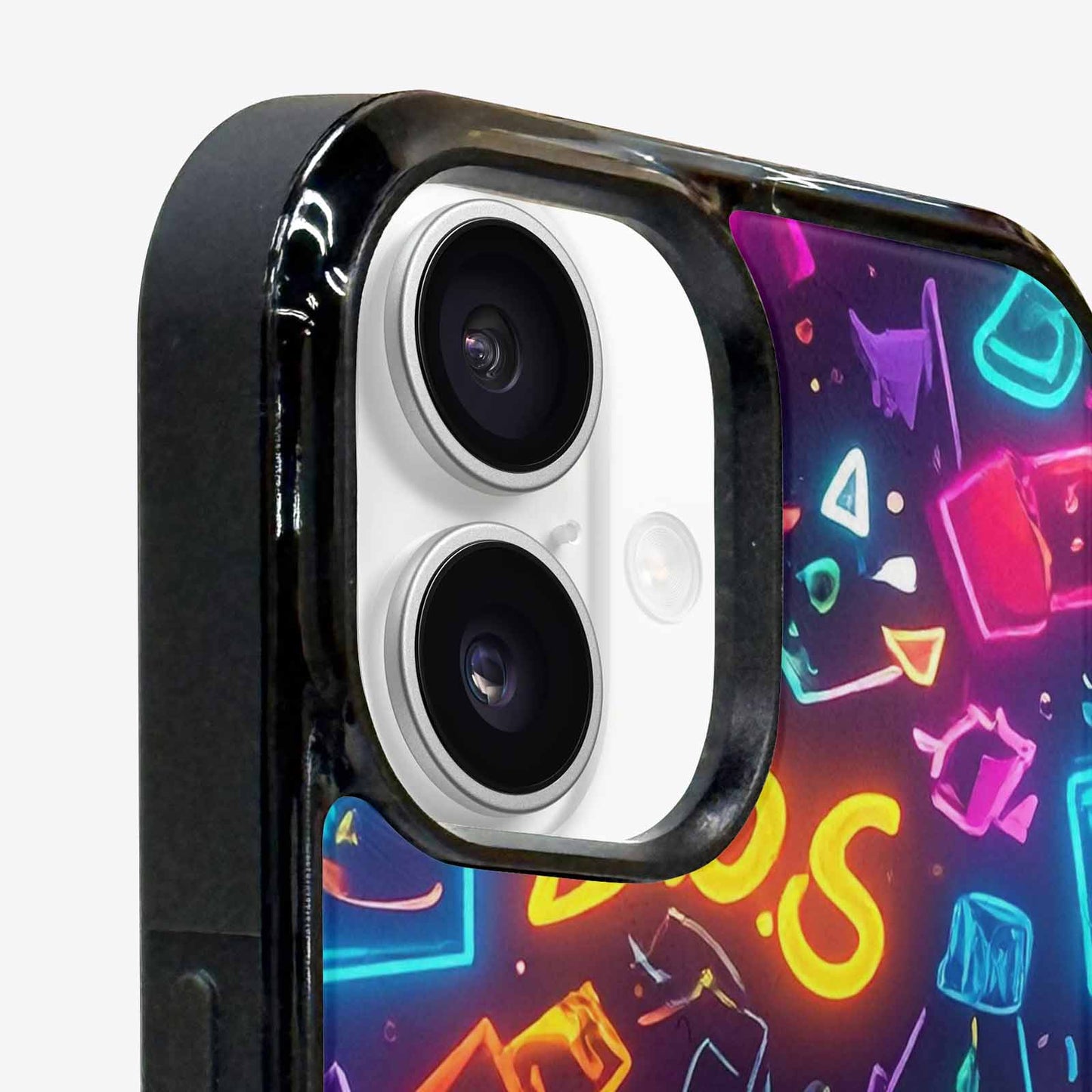 iPhone 16 Plus Case — 80s Retro Motif 80s Retro Motifs, Custom Designed Case Cover