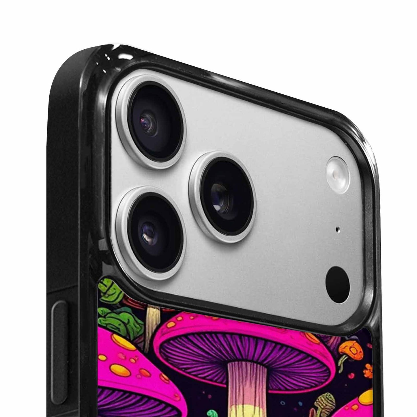 iPhone 17 Pro Case — Psychedelic Mushroom Cartoon Pattern Cartoon Cute, Original Design Phone Case