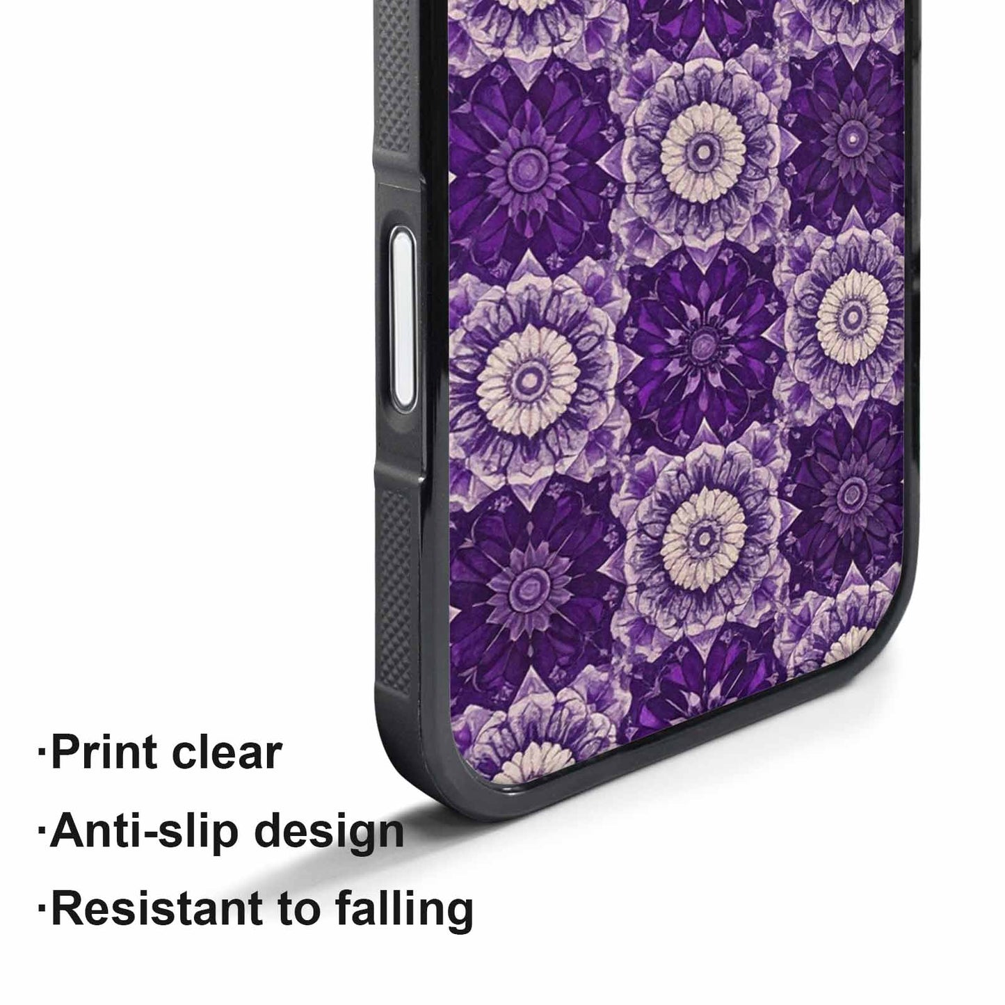 iPhone 17 Pro Case — Small Mandala Pattern Randomly Varying Floral, Personalized Phone Case