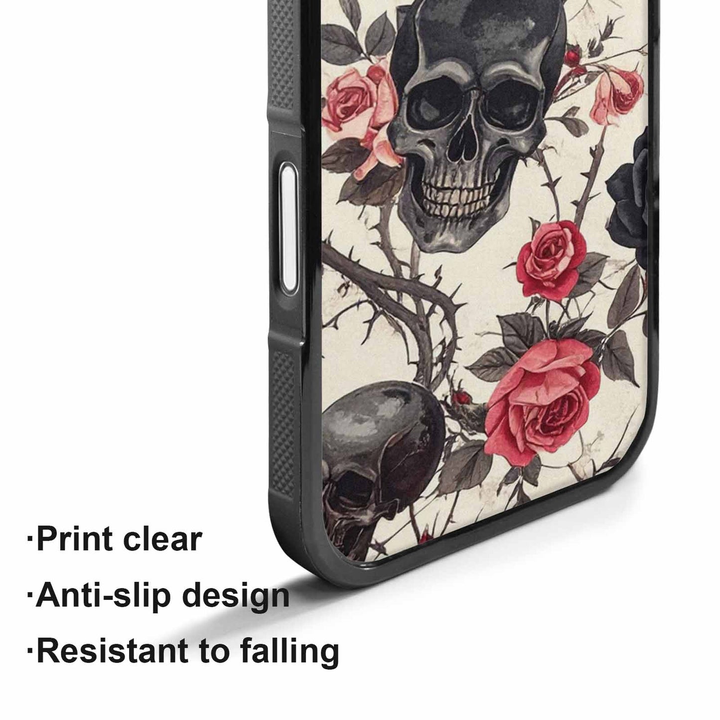 iPhone 17 Case — Skulls Roses And Skulls Gothic Skulls, Custom Designed Case Cover