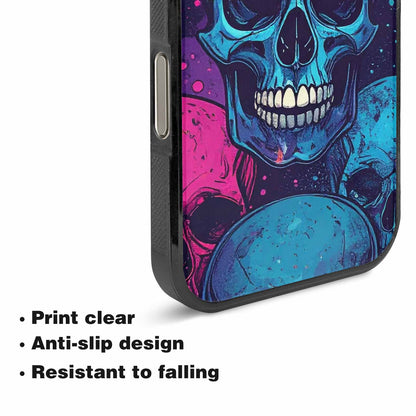 iPhone 16 Pro Case — Skulls Splatter Comic Custom, Customized Protective Case