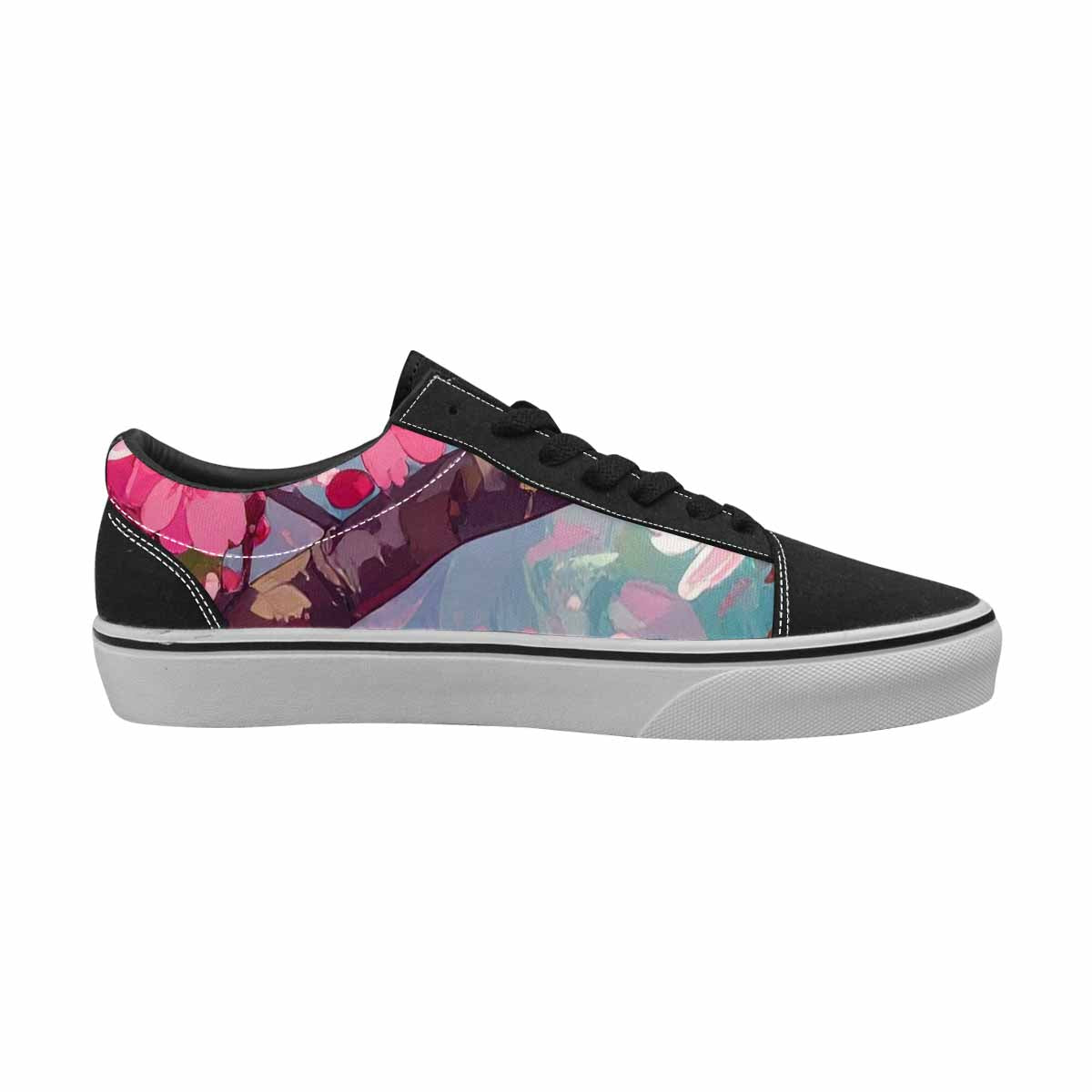 WOMEN'S Cherry Blossom Branch Lace-Up Canvas Dreamlike Shoes