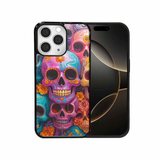 iPhone 15 Pro Max Case — Sugar Skullsmelting Sugar Skulls, Custom Made Phone Cover